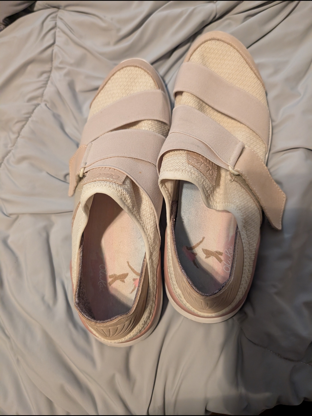 OluKai Women's Slip-On Sneakers in  Cream - Picture 3 of 6